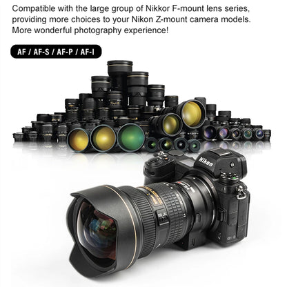 Autofocus Adapter Ring for Nikon F to Z Cameras