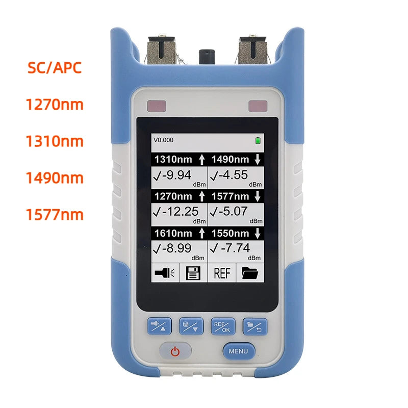 Handheld Network Optical Power Meter 4-Wavelength SC APC Tool