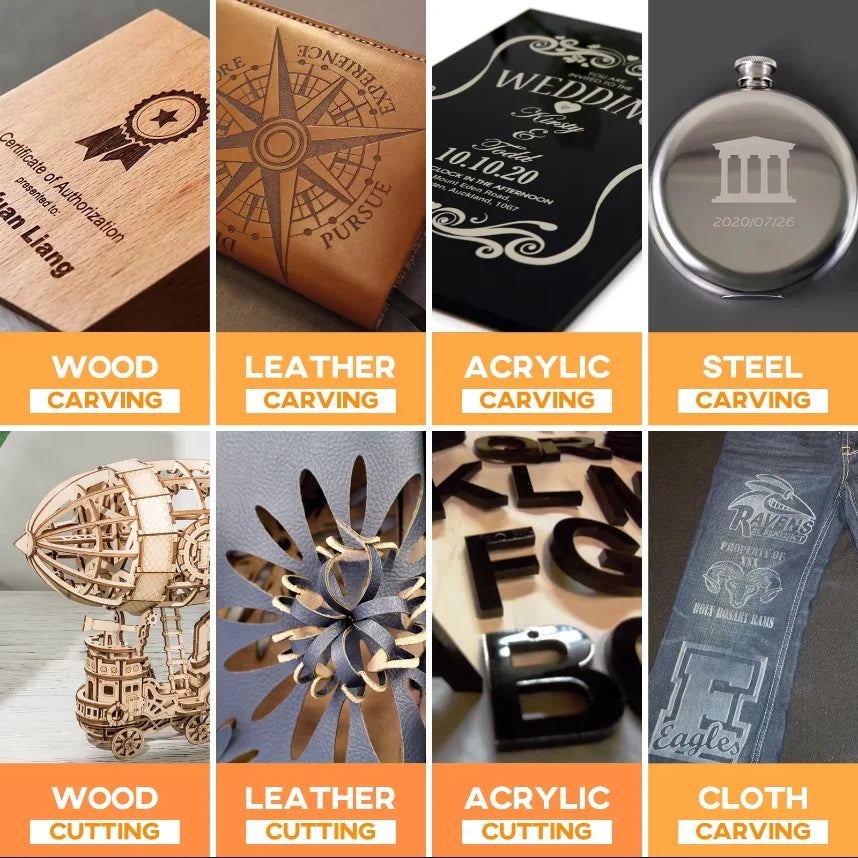 5.5W Laser Engraver 410x420mm Wood Acrylic Cutting Machine