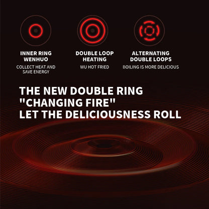 Portable 2100W Induction Cooktop OLED Screen 99 Levels AU Adapter