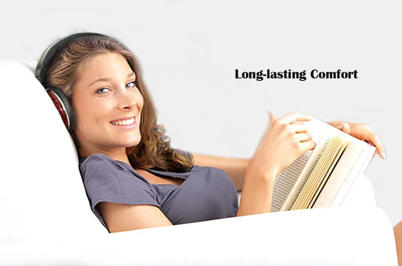 Wireless Over-Ear Headphones 3D Surround Sound with Microphone