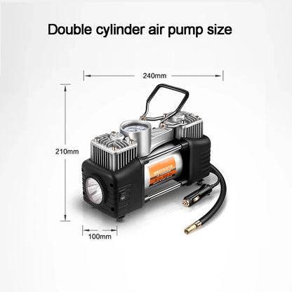 Portable 12V/220V Car & Motorcycle Tyre Inflator