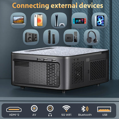 Smart 4K Projector 64G Android with Auto Focus