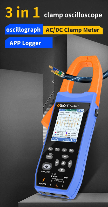 Digital Clamp Ammeter 1000A AC DC Multimeter