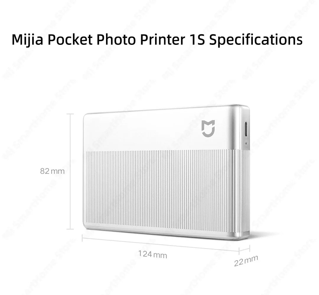 Xiaomi Mijia Pocket ZINK Photo Printer with AR Video Capability
