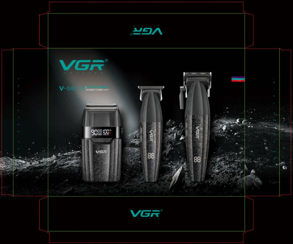 Professional 9000 RPM Hair Clipper Rechargeable Trimmer