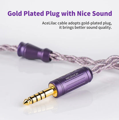 7N OCC HiFi Earphone Upgrade Cable MMCX 4.4mm