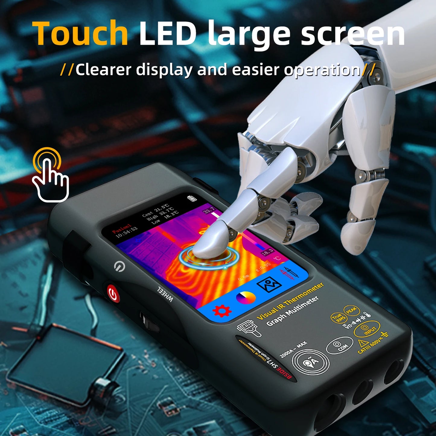 Compact Thermal Imaging Multimeter for Electricians