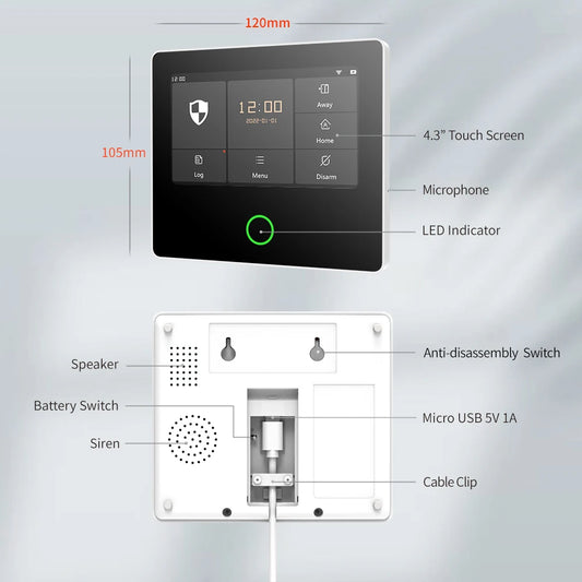 8-Piece Smart WiFi Home Alarm Kit