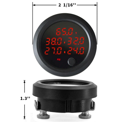 Universal Car Air Suspension Pressure Gauge 0–16bar Red