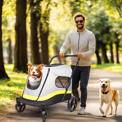 Foldable Animal Pushchair Trolley for Dogs and Cats