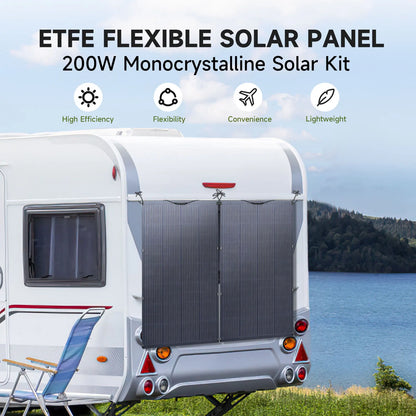 200W Waterproof Flexible Solar Panel for RVs