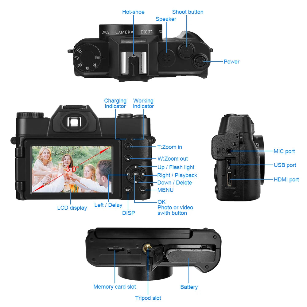 Compact 1080p Camera with 32GB