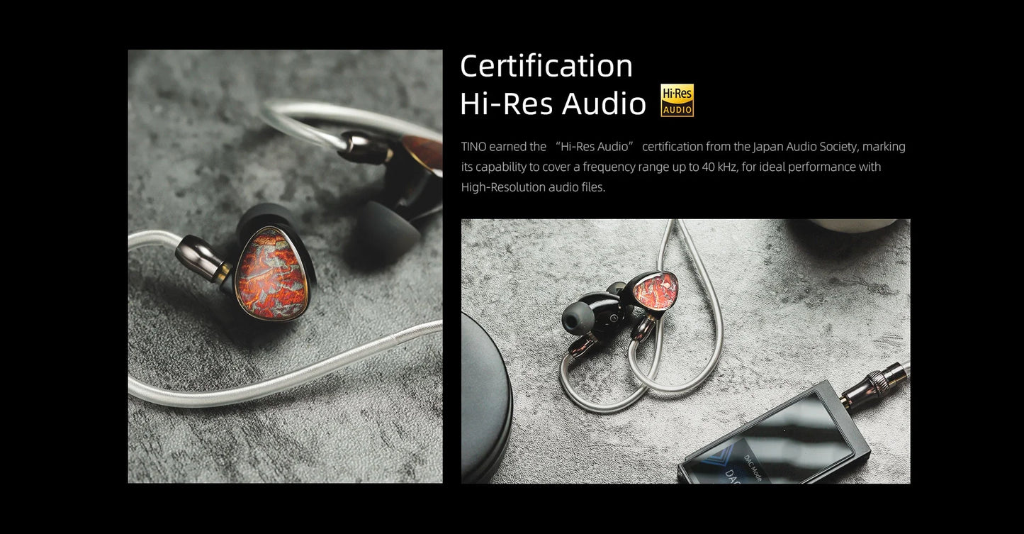 TINO In Ear Earphones 4.4mm Hi-Res Audio Wired