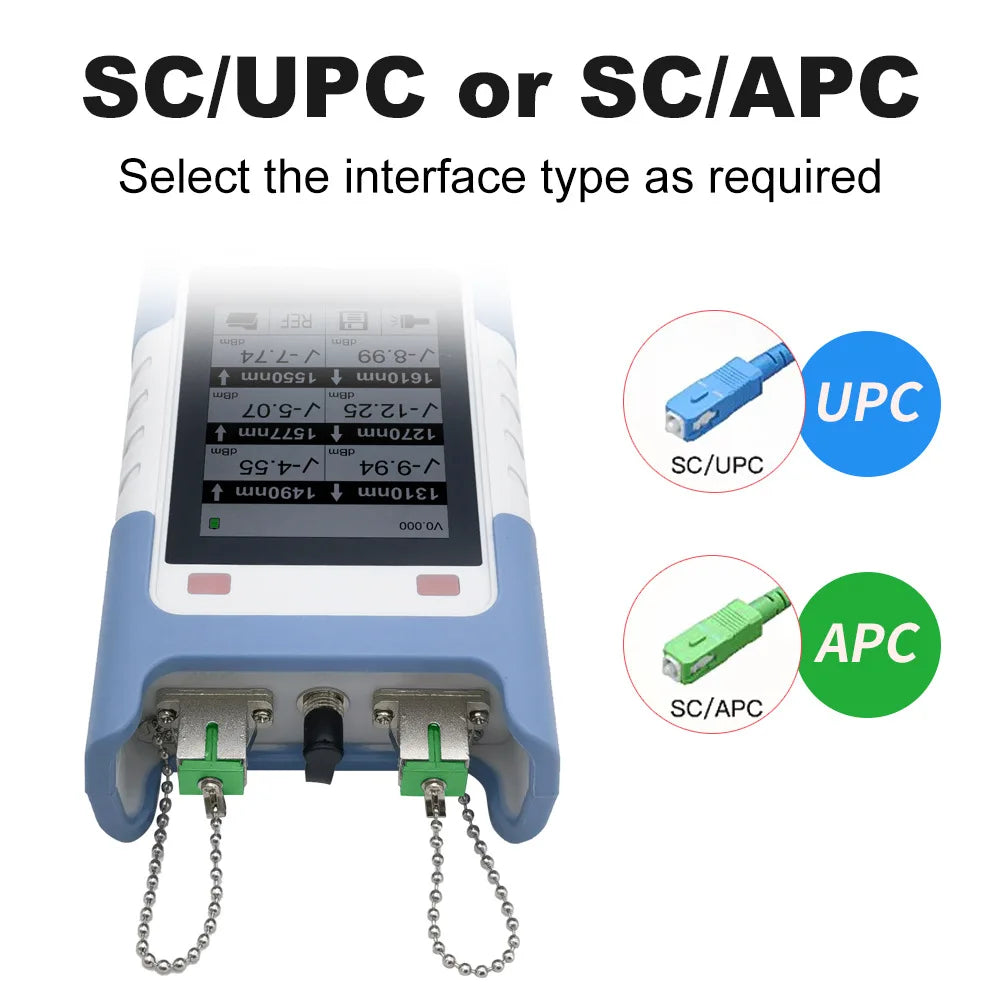 Handheld Network Optical Power Meter 4-Wavelength SC APC Tool