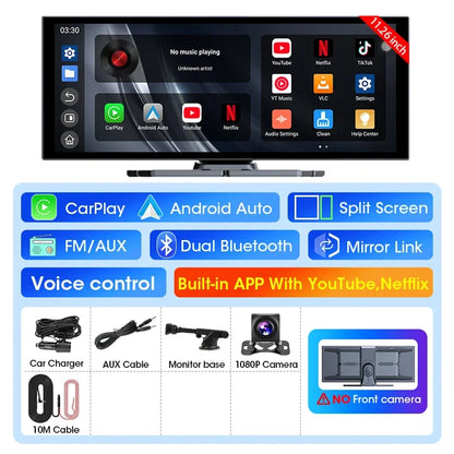 Smart 11.26 Car Multimedia Player with 10M Rear Cam