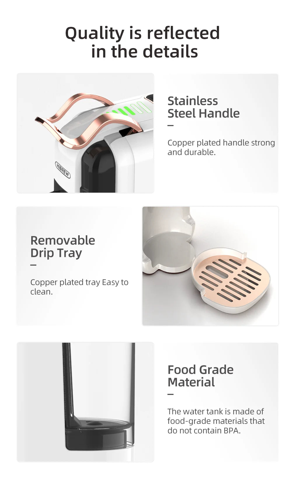 Multi-Pod Espresso Machine Hot and Cold White