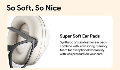 Wireless Over-Ear Headphones with ANC and 60H Battery