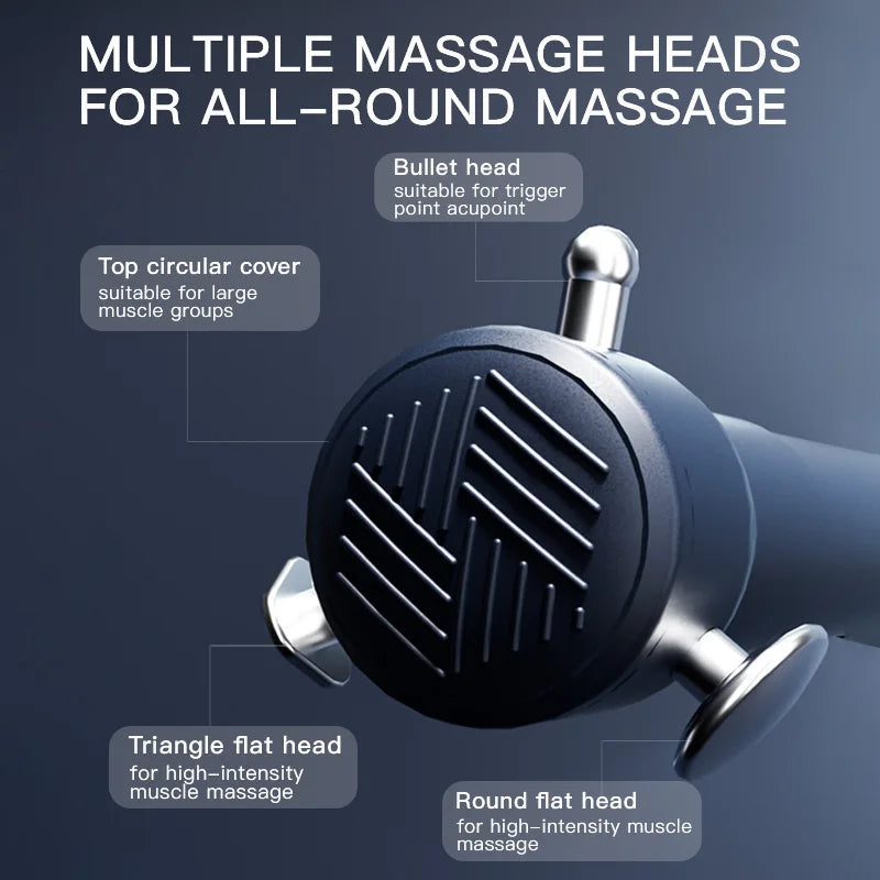 Cordless Deep Tissue Massage Gun with 3 Speeds