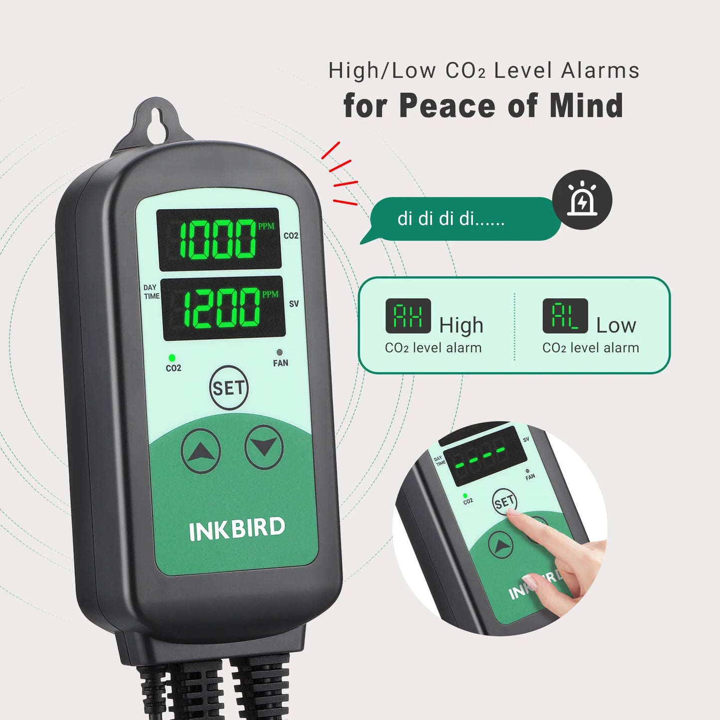 Smart CO2 Controller with Dual Outlets and Day Night Mode