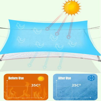 Aluminium Foil Shade Net Privacy Screen Garden Awning