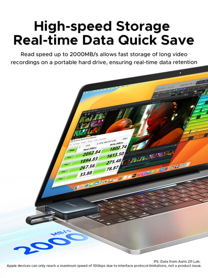 512GB External Magnetic SSD 20Gbps High-Speed Storage Drive