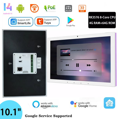 Smart Home Control Tablet 10.1" 4G 64G White