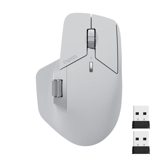 Light Gray Wireless Bluetooth Mouse 4000 DPI Ergonomic