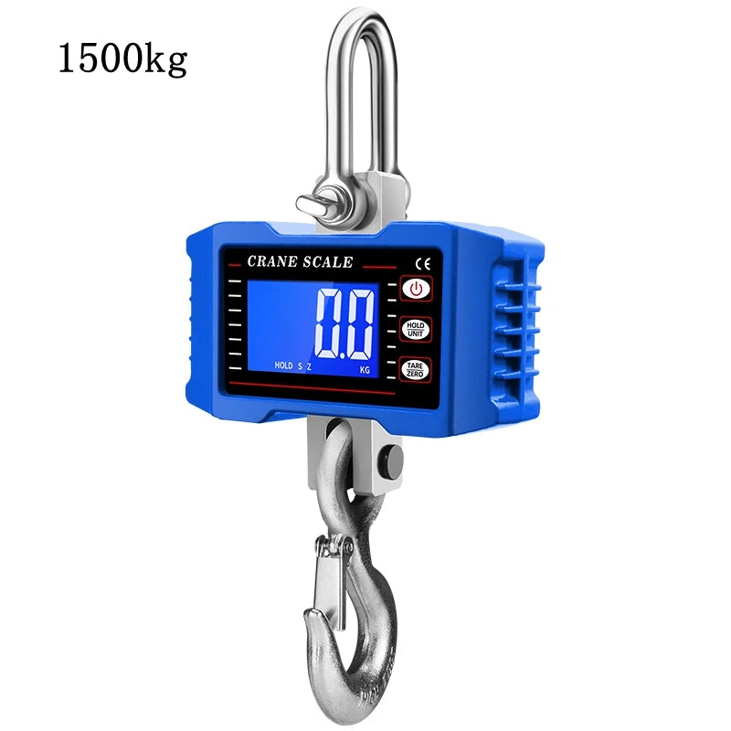 1500kg Industrial Digital Hanging Scale with Auto Lock Hook