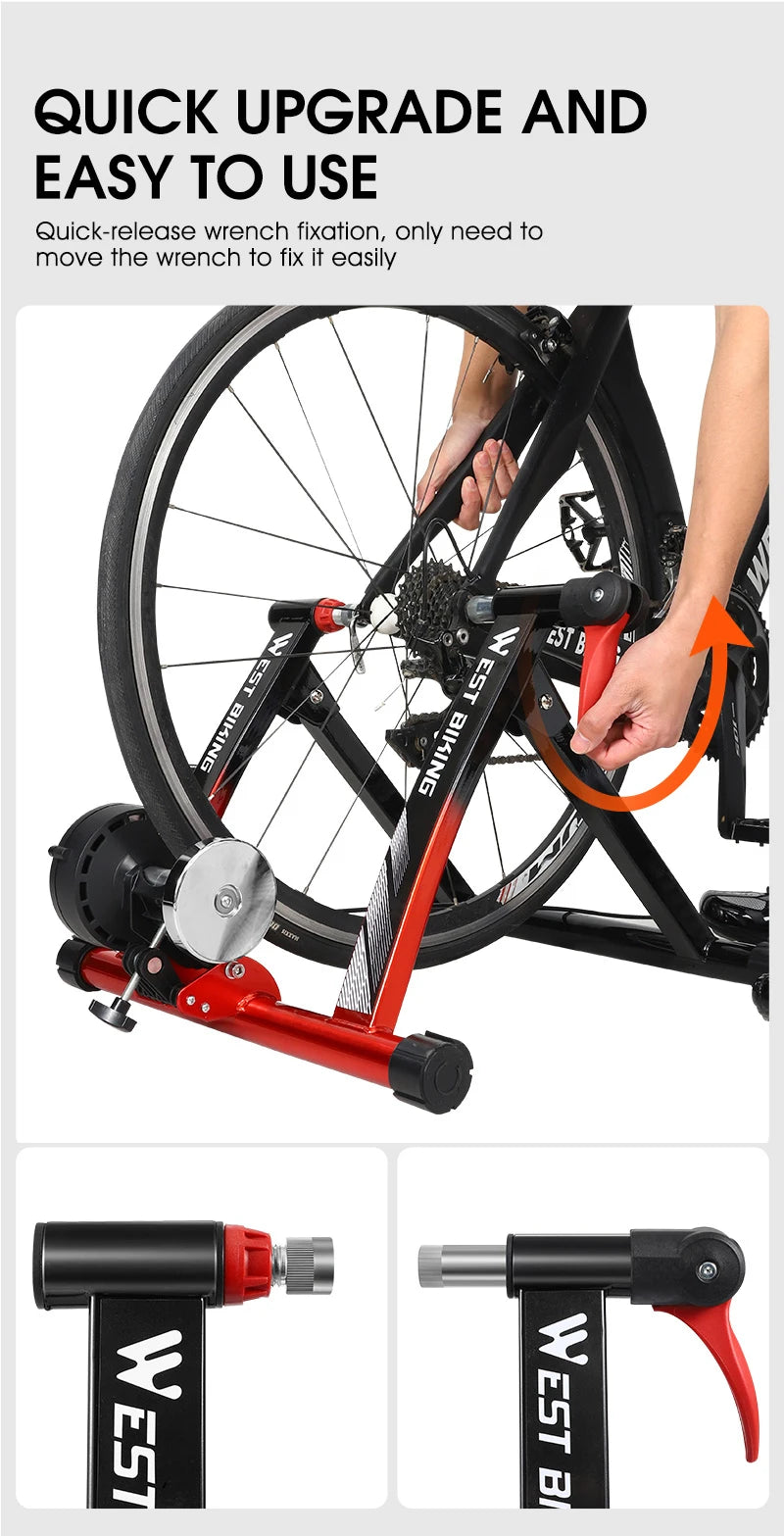 6-Speed Magnetic Bike Trainer Indoor Cycling Stand