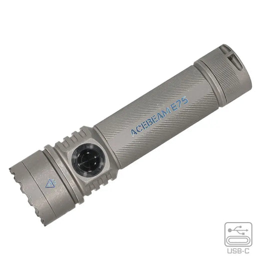 Quad Core LED Flashlight 4500LM USB-C Titanium