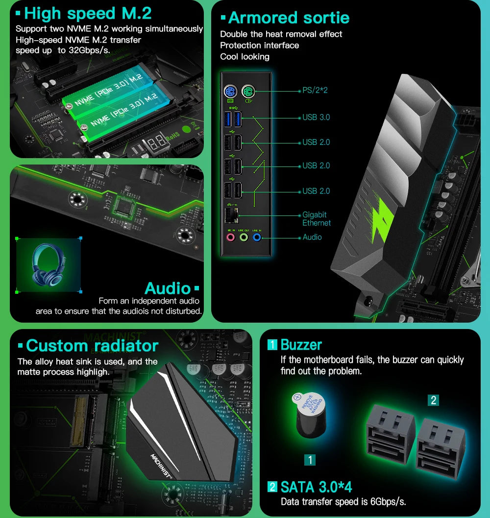 X99 ATX Motherboard for LGA2011-3 CPUs with DDR4 Support