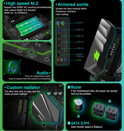 X99 ATX Motherboard for LGA2011-3 CPUs with DDR4 Support