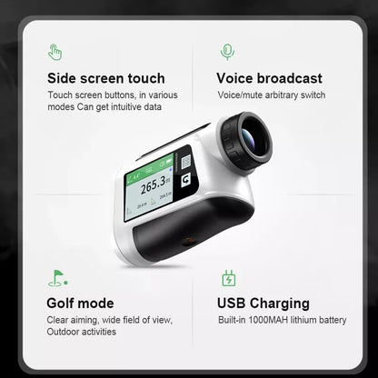 Portable 1000m Laser Distance Meter with LCD Display for Golf