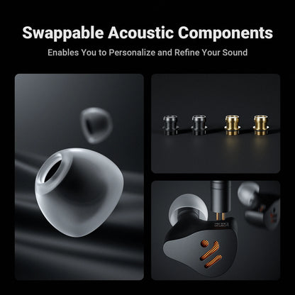 Open-Back HiFi IEM Wired Earphones Dynamic Driver