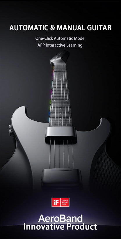 Portable Black Electric Guitar with 9 Sound Styles