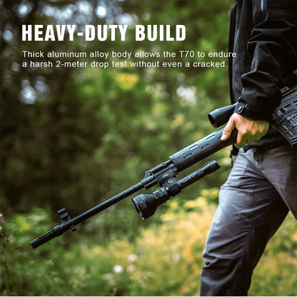 Complete Hunting Flashlight Kit with Rechargeable LED Torch