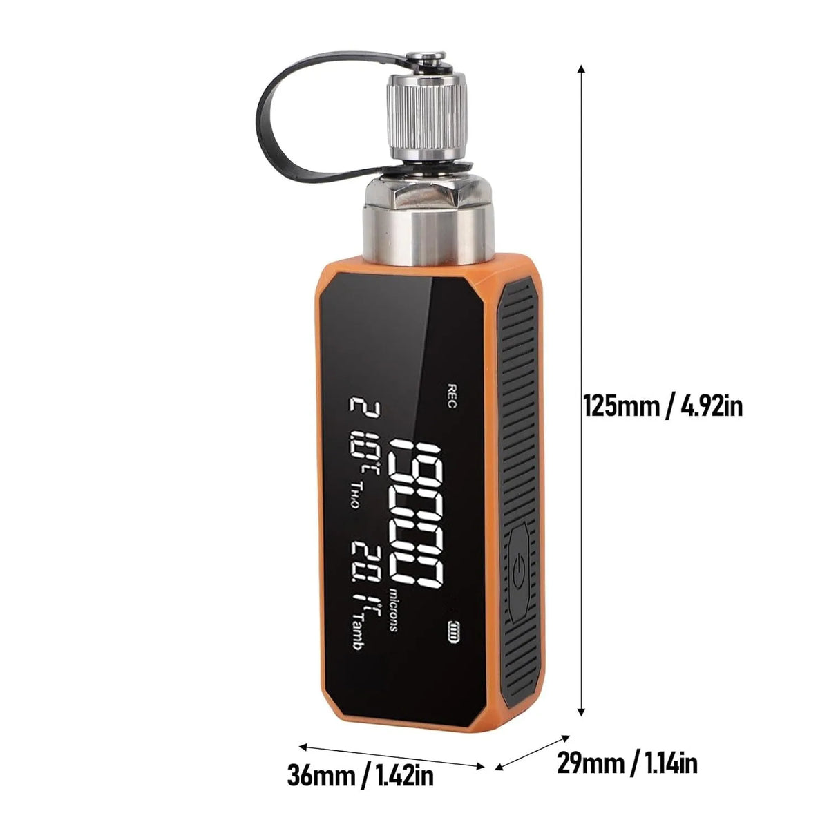 Digital Micron Vacuum Gauge 19000 Micron Bluetooth HVAC Tester