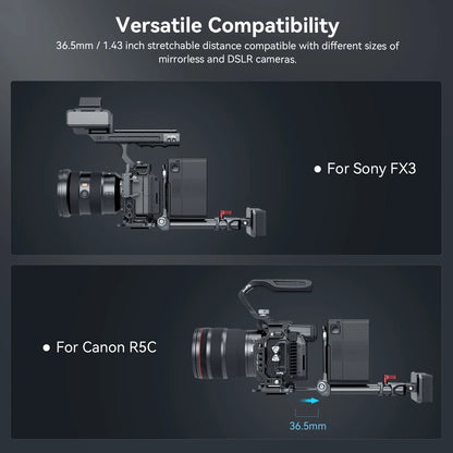 Compact V Lock Battery Mount with Arca Support