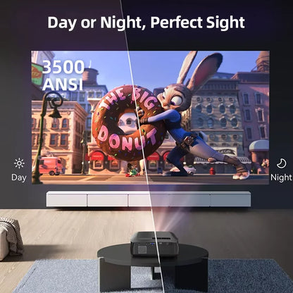 4K Smart Full HD Home Cinema Projector Black