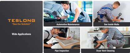 3.9mm Articulating Borescope Camera 1080p 5" IPS Screen