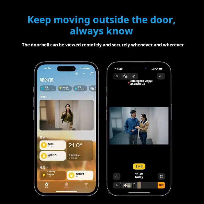 Wireless Video Doorbell with HD Camera and Smart Home Control