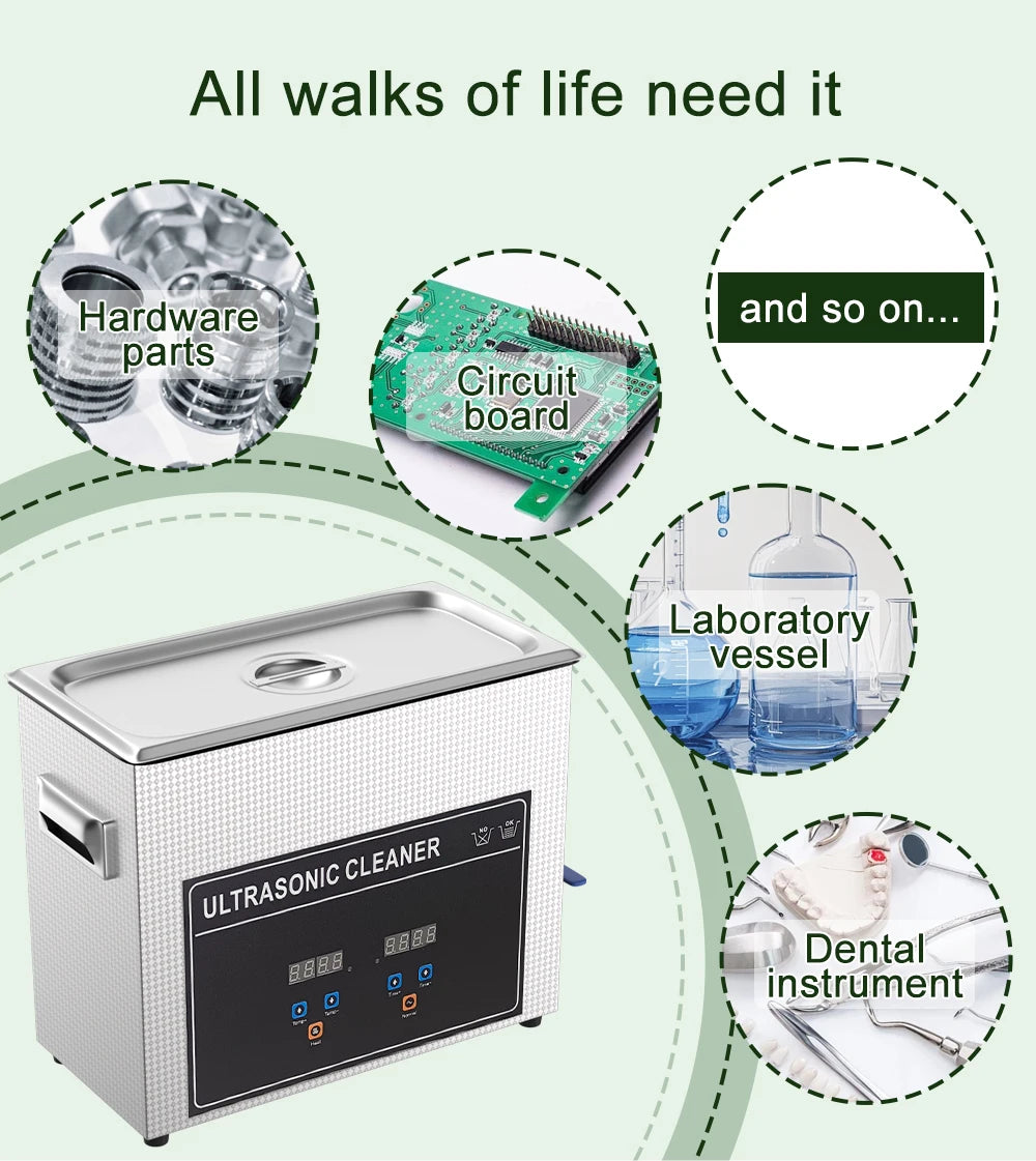 Heavy Duty 3.2L Ultrasonic Cleaner for Jewellery Tools