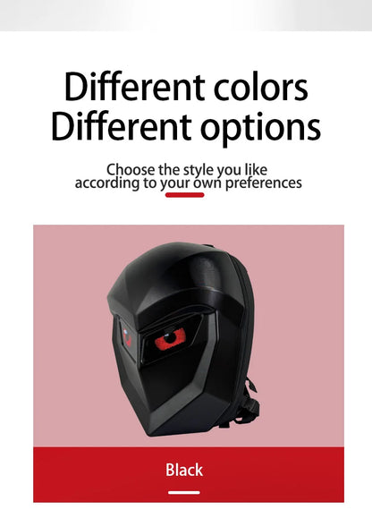 Water Resistant LED Backpack with DIY Display Black