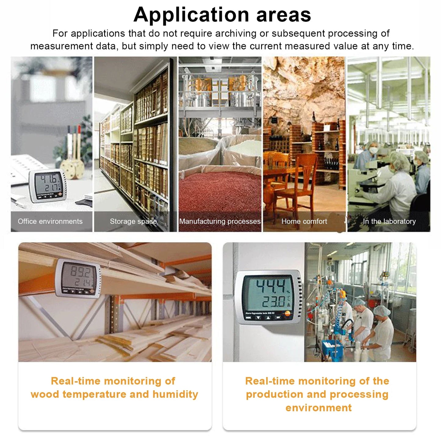 High Precision Industrial Dew Point Temperature Humidity Meter H2