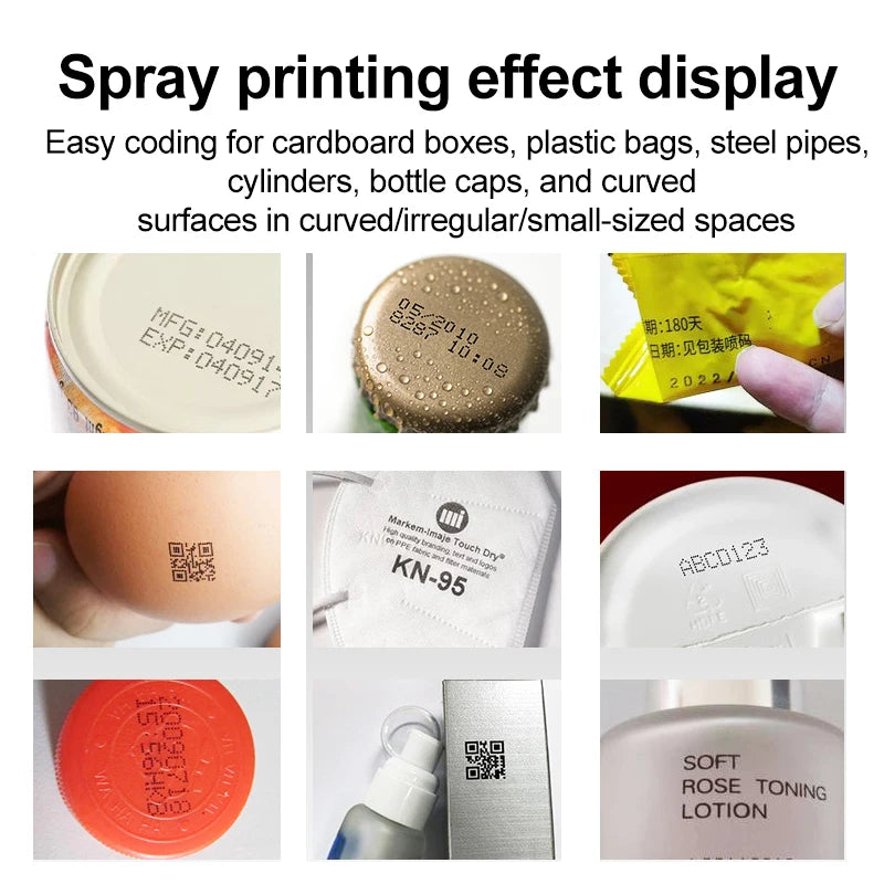 Mini Handheld Inkjet Printer QR Code Date Batch Coding