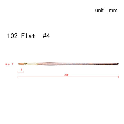 Kolinsky Hair Artist Paint Brush Set for Watercolor Acrylic Oil