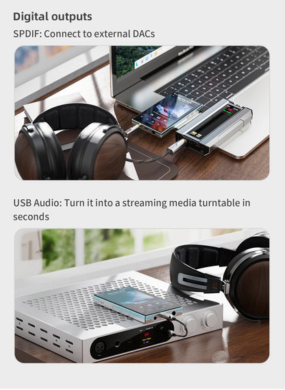 Portable Hi-Res Music Player with Bluetooth WiFi & USB DAC