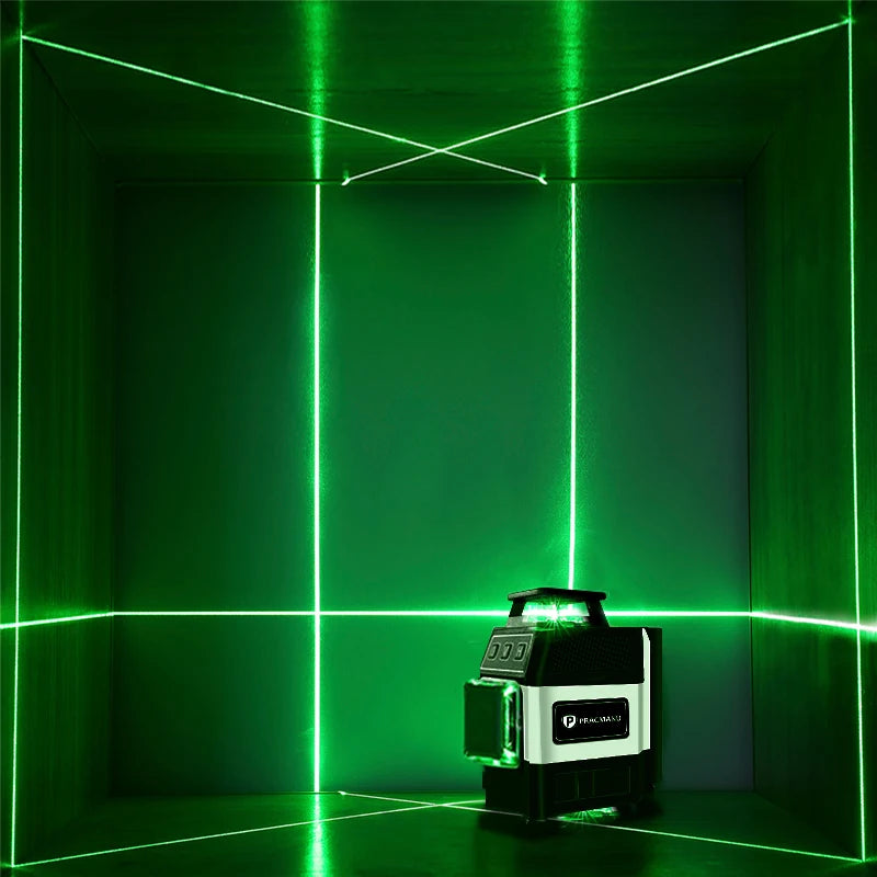 Mini 16-Line 4D Green Laser Level Self-Levelling Horizontal Vertical