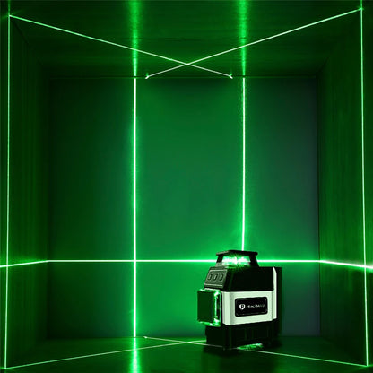 Mini 16-Line 4D Green Laser Level Self-Levelling Horizontal Vertical